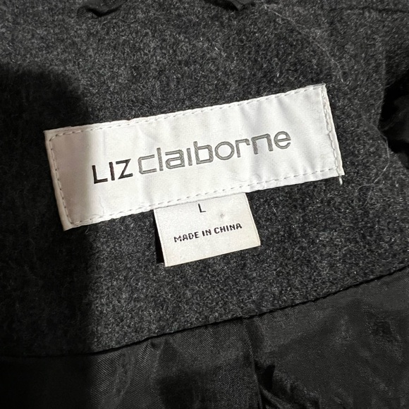 Dark Grey Wool Blend Jacket - Picture 6 of 7